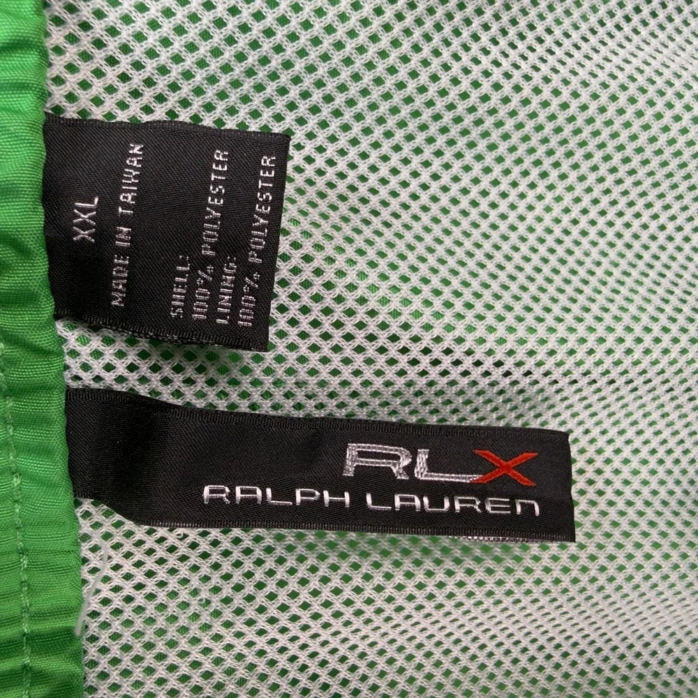 RLX Ralph Lauren Mens XXL Green Navy Blue Optimum Performance Swim Shorts Trunks